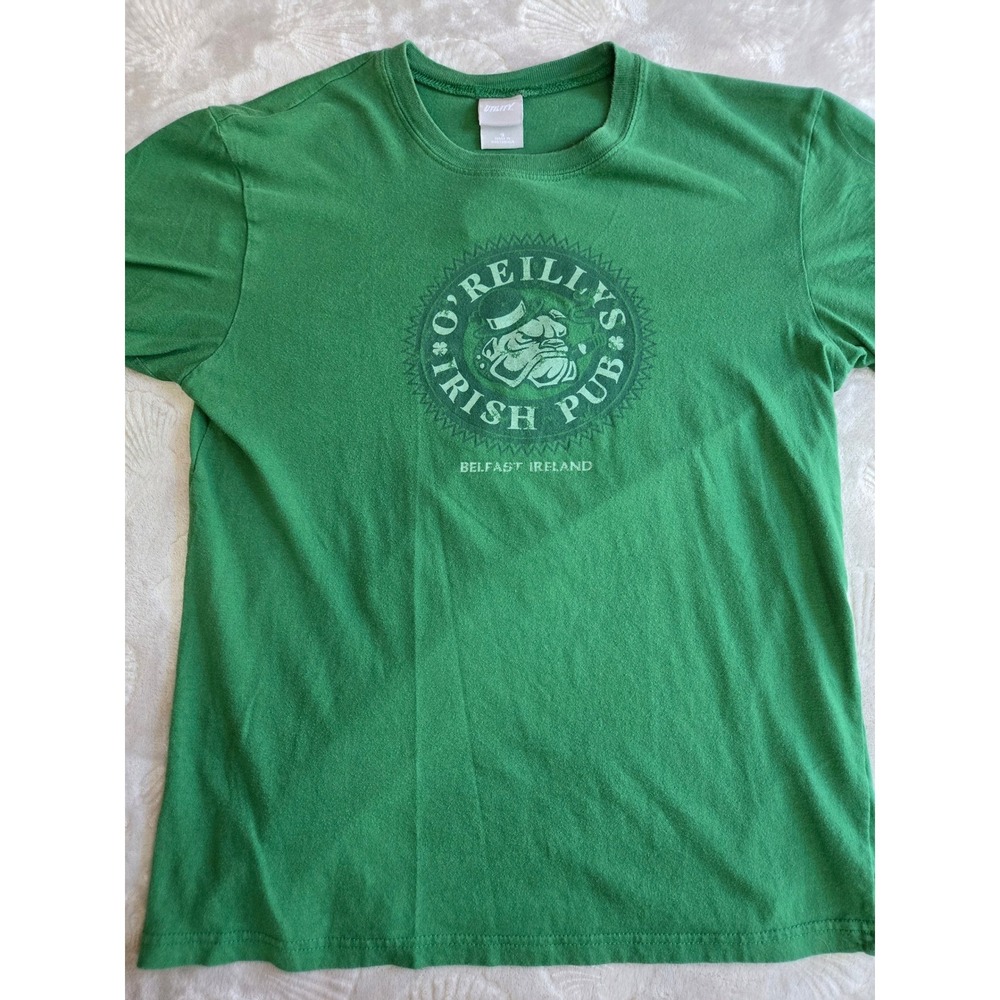 Utility O'Reilly's Irish Pub Belfast Ireland Graphic T-Shirt Green Mens Small